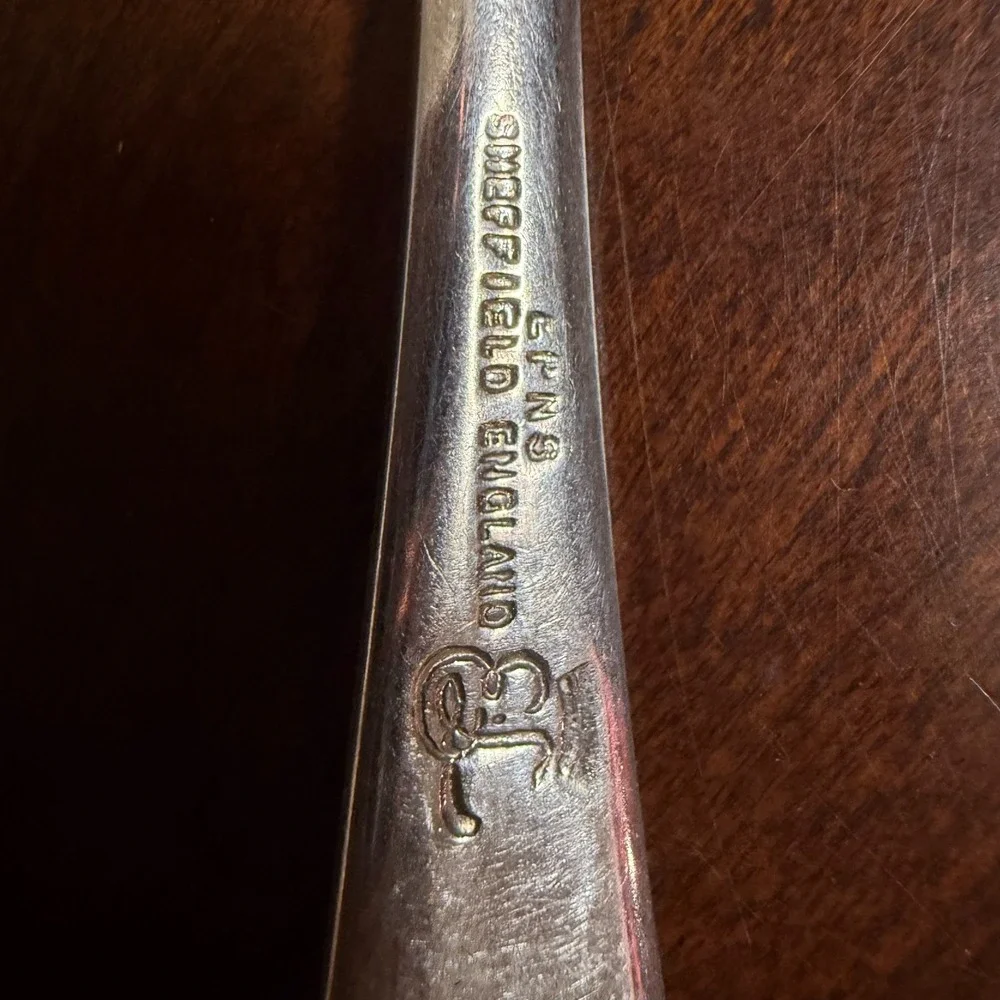 Vtg Sheffield England Silverplate Beaded Edge Teaspoons Set of 3 EPNS‎